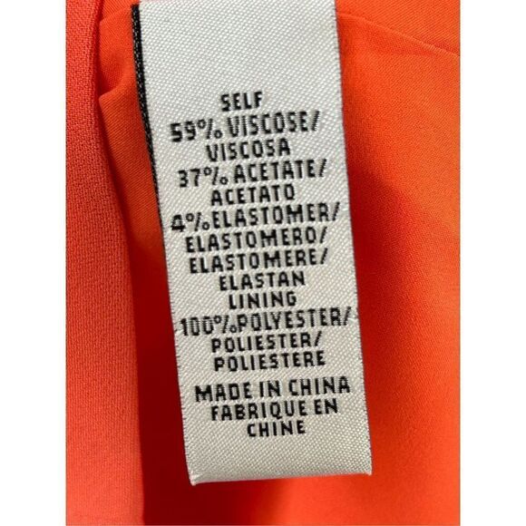 Tibi Beaded Embellished Sleeveless Peplum Dress Orange Women's Size 10 - Picture 6 of 7